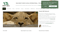 Desktop Screenshot of bodyandsoulinternational.com